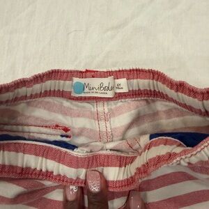 Mini Boden Red and White Striped Clothing